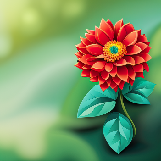 Artistic Red Flower by lonewolf6738