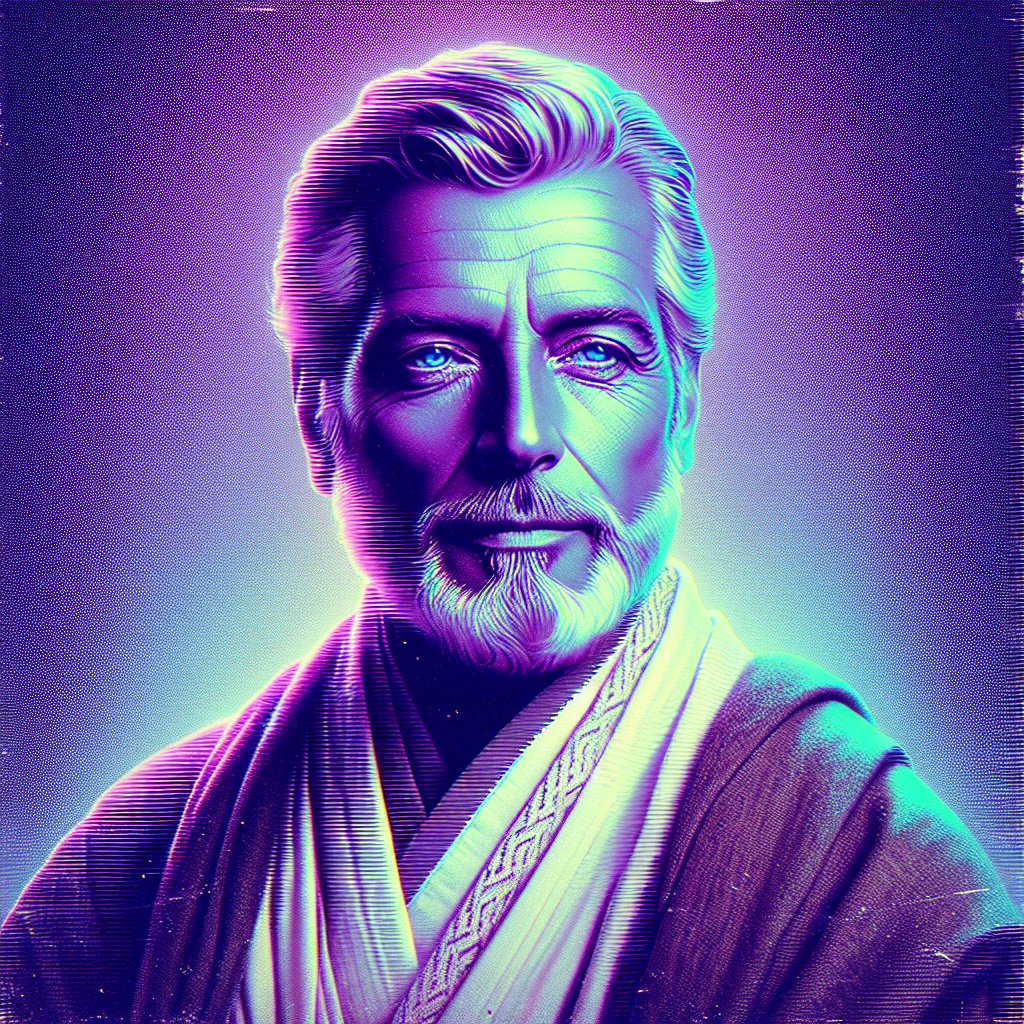 Profile photo depicting Obi-Wan Kenobi, rendered in vibrant purple and blue tones with a focused, serene expression.