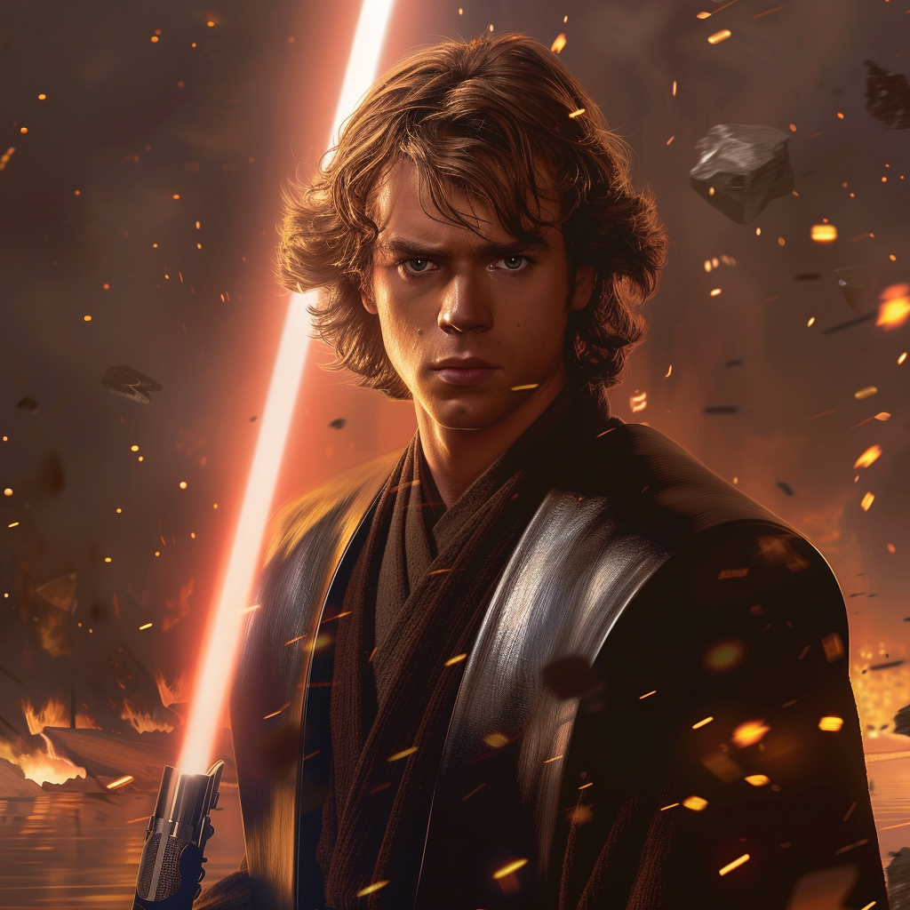 Avatar of Anakin Skywalker with lightsaber from Star Wars.