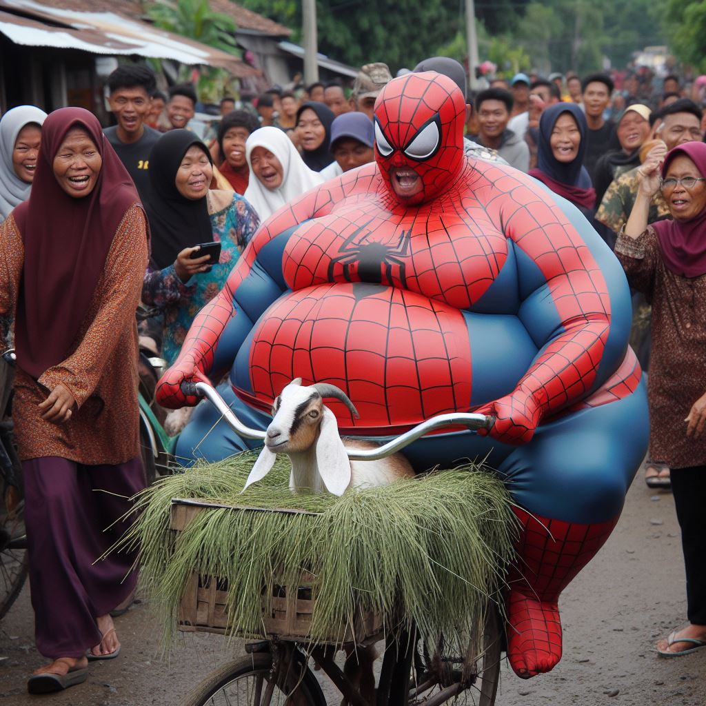 fat spiderman by lukychandra