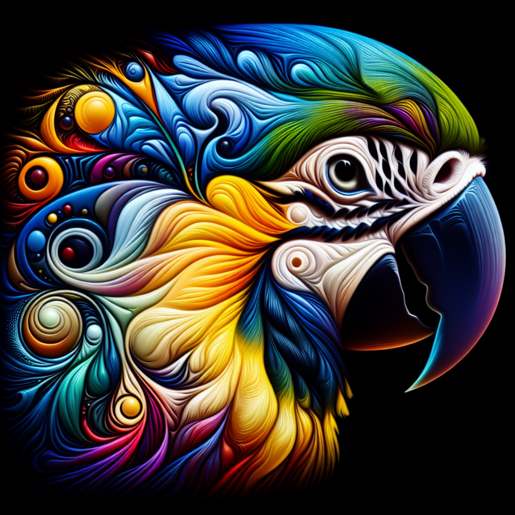 Colorful digital artwork of a stylized parrot, vibrant and detailed, used as a forum avatar.