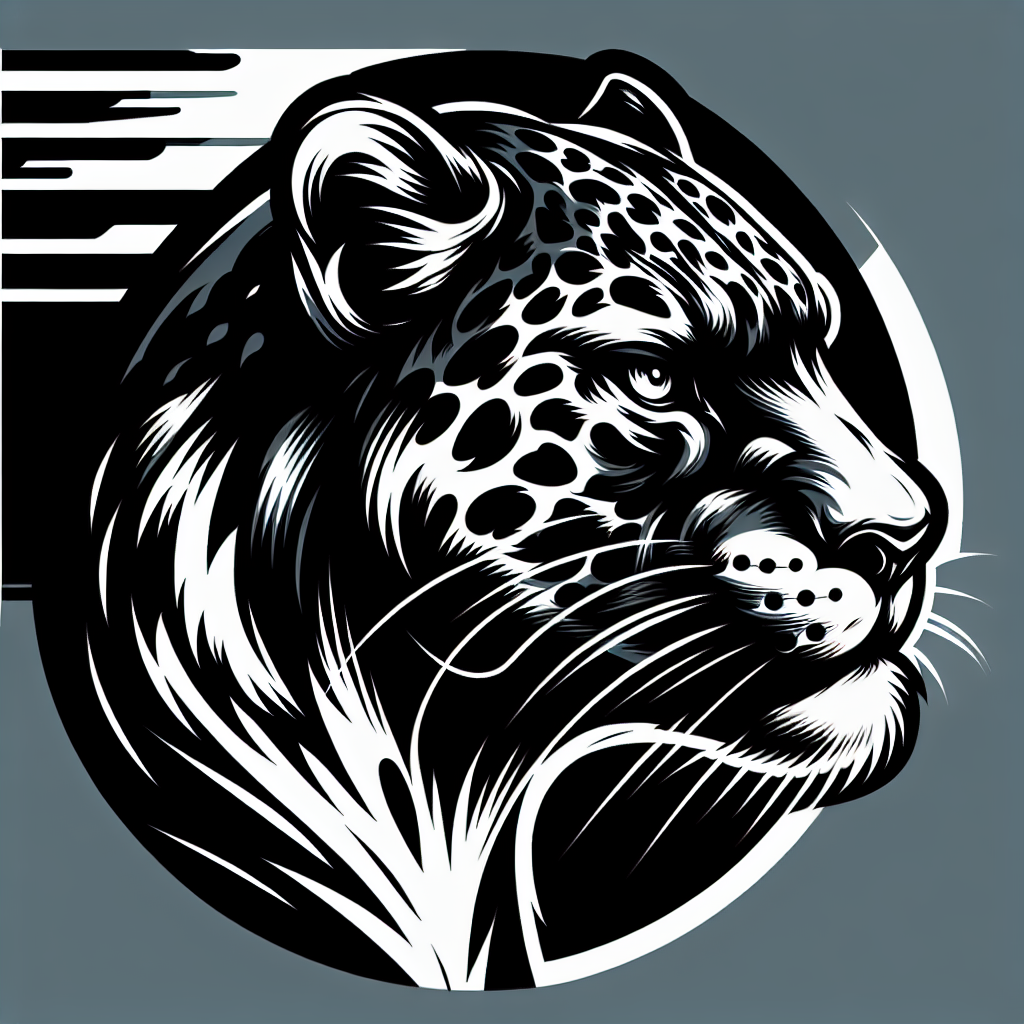 A stylized black and white illustration of a jaguar's head, featuring bold lines and a dynamic design, suitable as a forum avatar or profile photo.