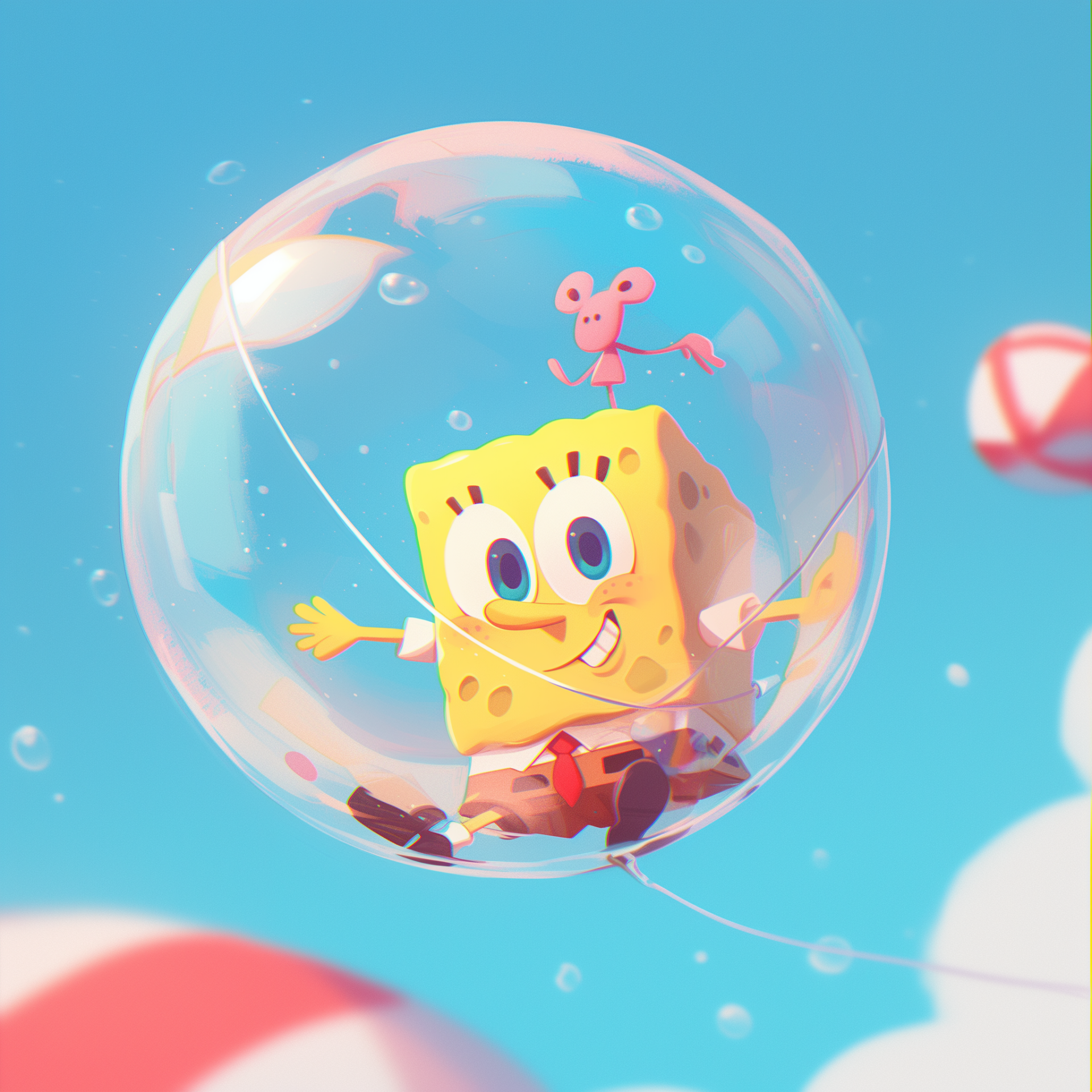 SpongeBob Bubble Avatar by CelestialCanvas, image size:1920x1920