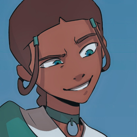 Profile photo of Katara from Avatar: The Last Airbender, featuring a close-up of her smiling face with blue eyes and traditional Water Tribe attire.