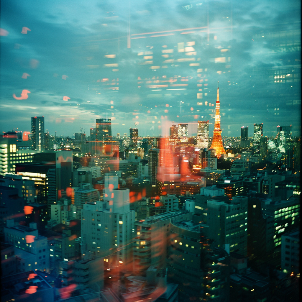 Profile photo featuring a vibrant nighttime view of Tokyo's cityscape with illuminated skyscrapers and the iconic Tokyo Tower.