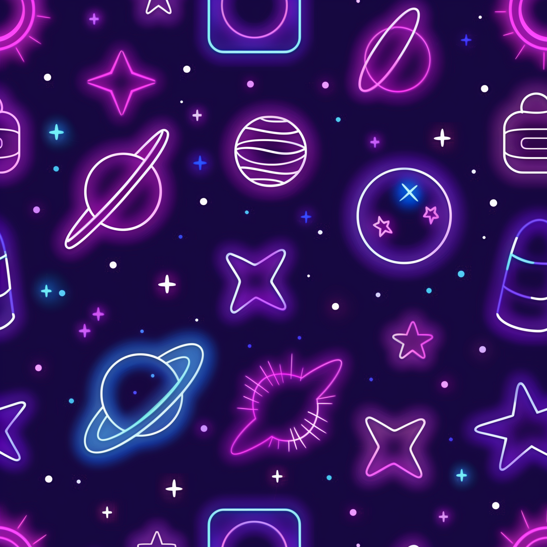 Neon Space Patterns Avatar Background Avatar Abyss