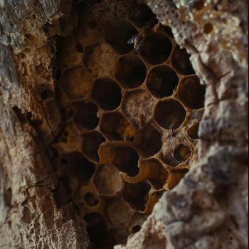 Close-up of a beehive with intricate honeycomb structures, used as a forum avatar.