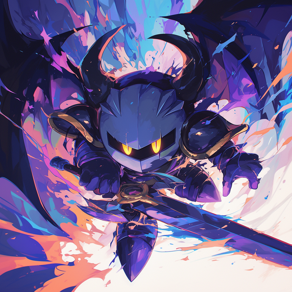 Meta Knight Avatar Art - Dynamic Warrior PFP by CelestialCanvas