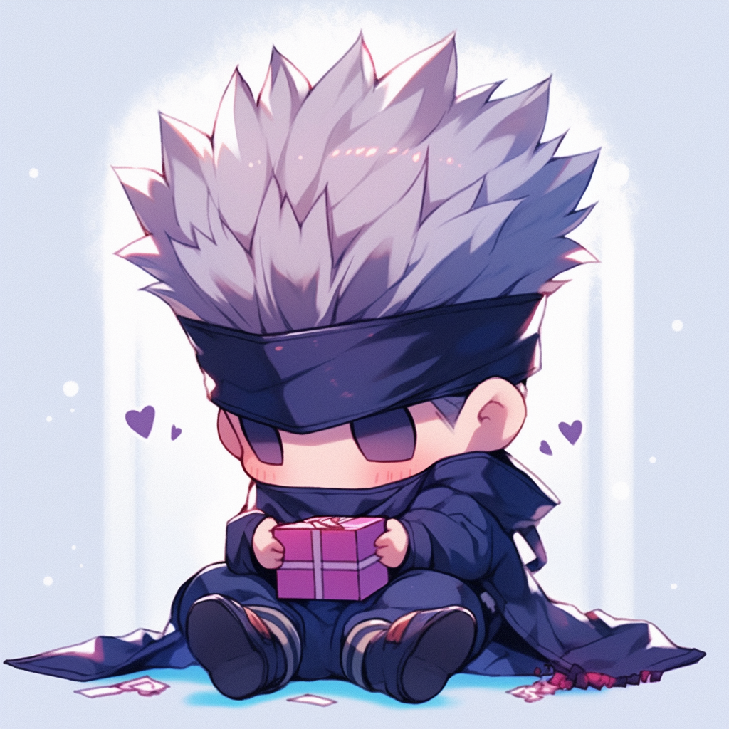 Satoru Gojo Chibi Avatar By CelestialCanvas