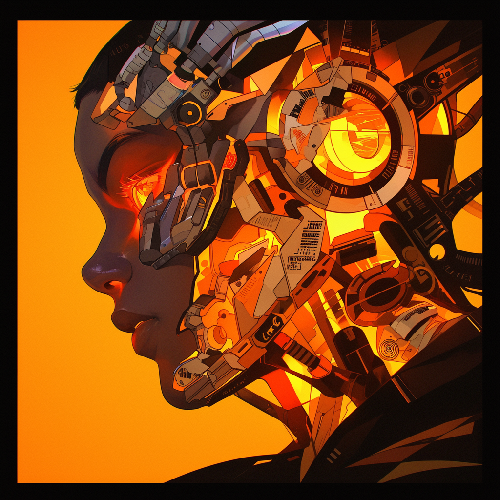 Cyberpunk Sci-Fi Avatar Icon by robokoboto