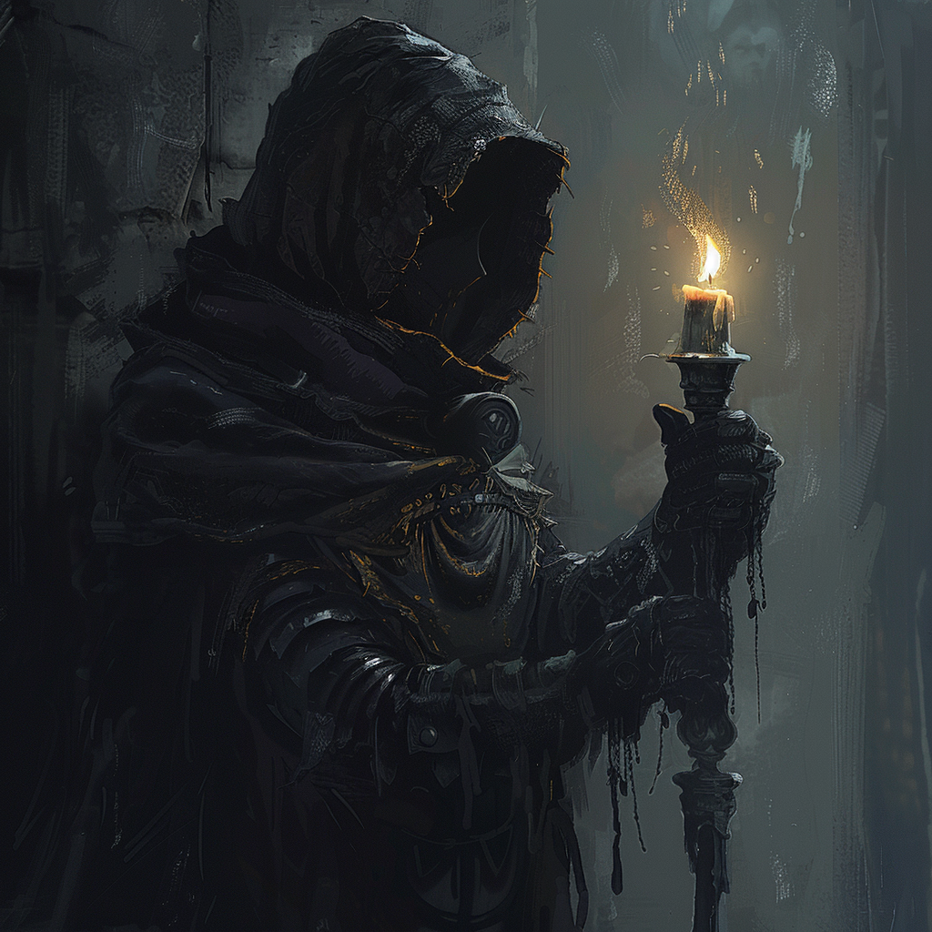 Mystic Candlelit Cloak - Dark Fantasy Avatar by robokoboto