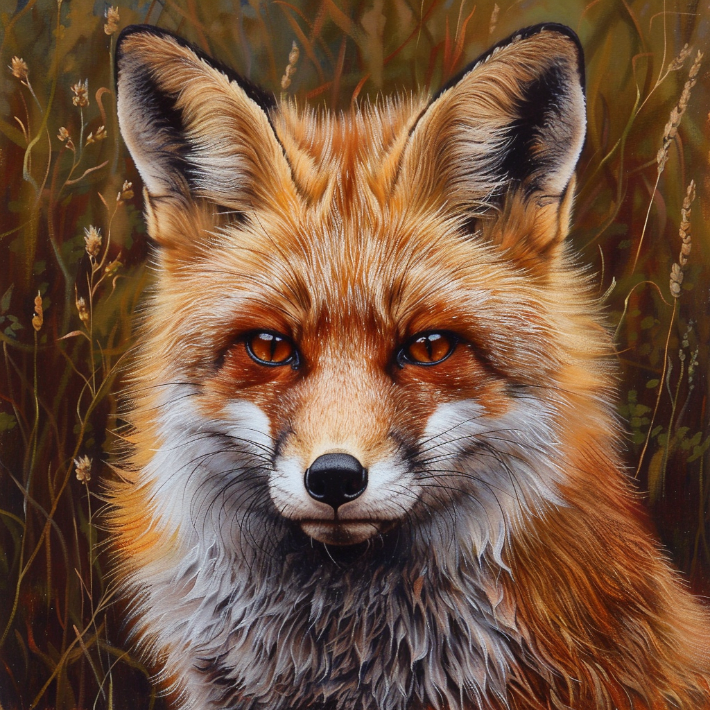 Avatar of a red fox with a detailed and lifelike illustration, set against a natural brown backdrop.