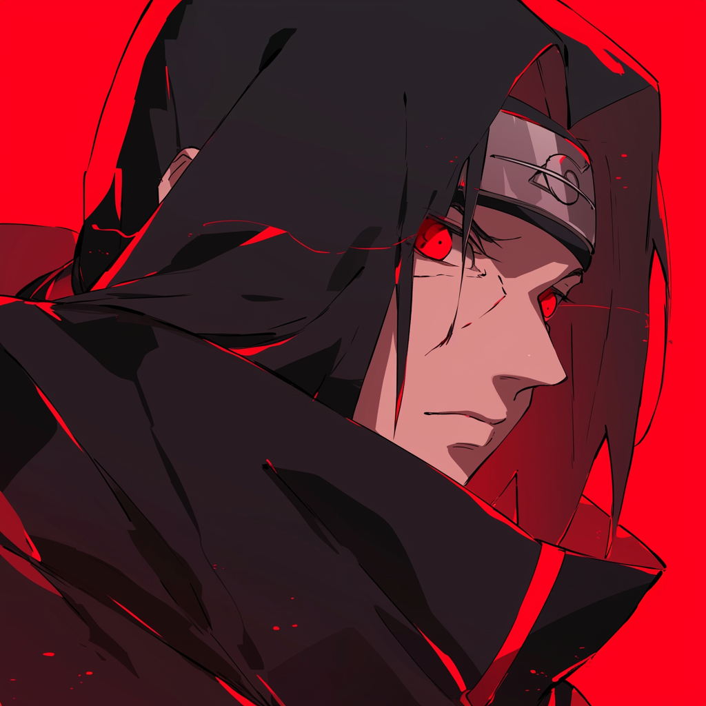 Itachi Uchiha Sharingan - Anime Avatar by patrika