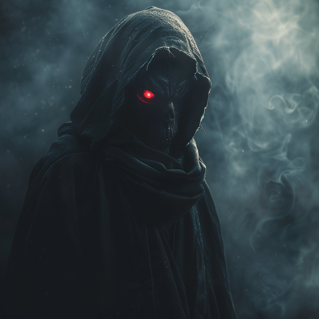 Mysterious Dark Avatar With Red Eyes By Robokoboto Avatar Abyss