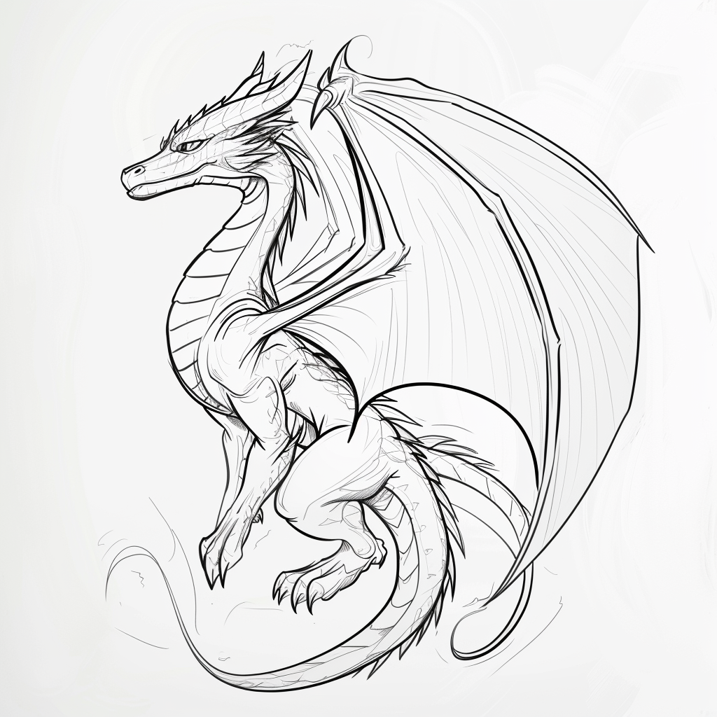 Majestic Dragon Sketch Avatar by RyMishRy