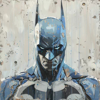 Stylized Batman artwork avatar with gritty texture perfect for profile picture use.