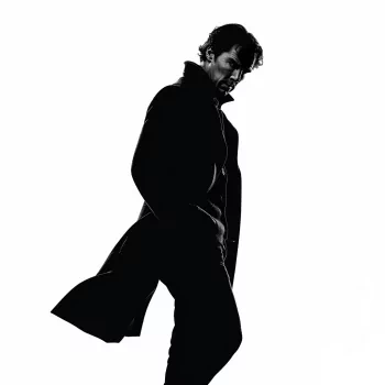 Silhouette of a man styled as Sherlock Holmes in a coat, posing dramatically, usable as an avatar or profile picture.