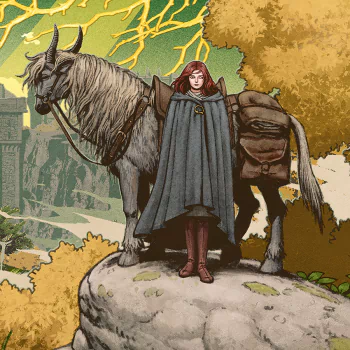 Profile photo featuring Melina and her spectral horse from the video game Elden Ring, depicted in a stylized illustration.