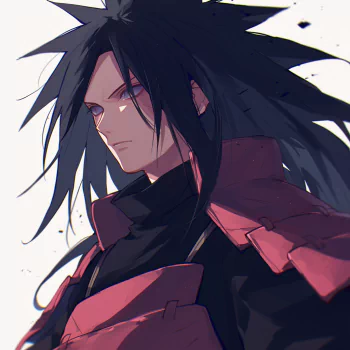 Anime profile photo featuring Madara Uchiha from Naruto, representing the Uchiha Clan.