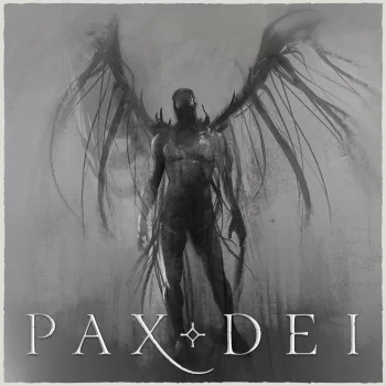 Forum avatar depicting a dark, winged figure from the video game Pax Dei, set against a misty, grayscale background with the game's title at the bottom.