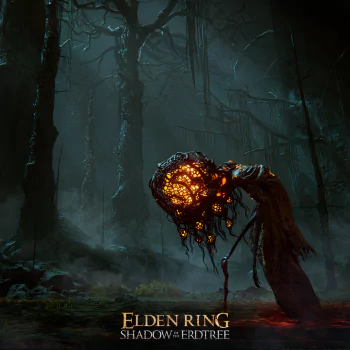 Avatar featuring a spooky creature from the game Elden Ring, associated with its Shadow of the Erdtree expansion. The creature, illuminated in a dark, eerie forest, creates an ominous atmosphere.