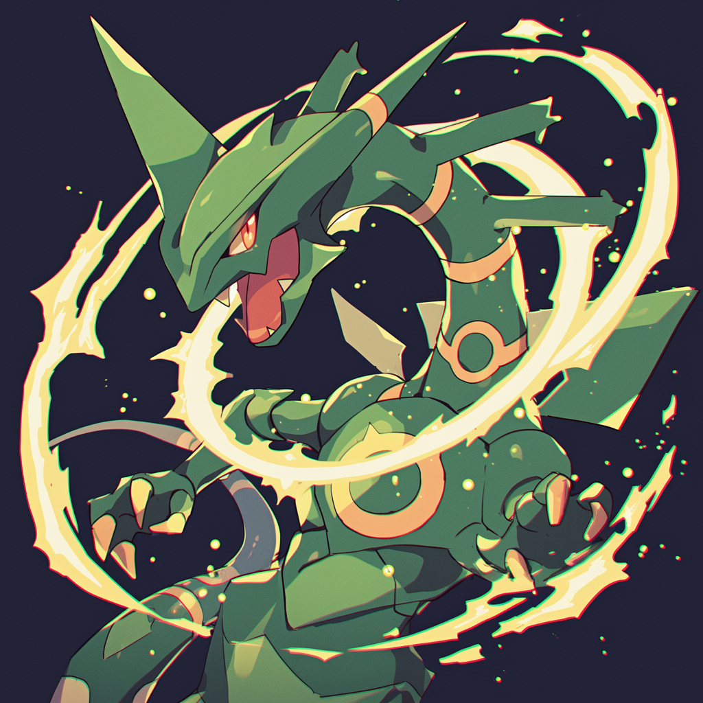 Rayquaza Anime Avatar: A Celestial Forum Profile Photo by patrika