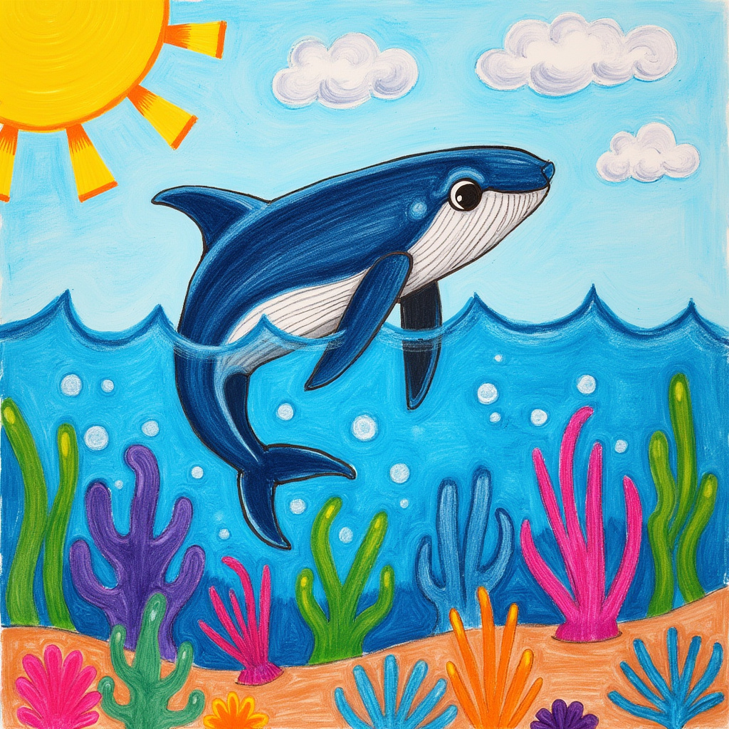 Whimsical Whale Avatar: Dive into Colorful Waters! by QuantumCurator