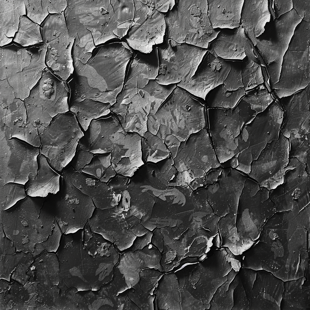 This profile photo features a textured black surface with a cracked and weathered appearance, creating a striking visual effect.