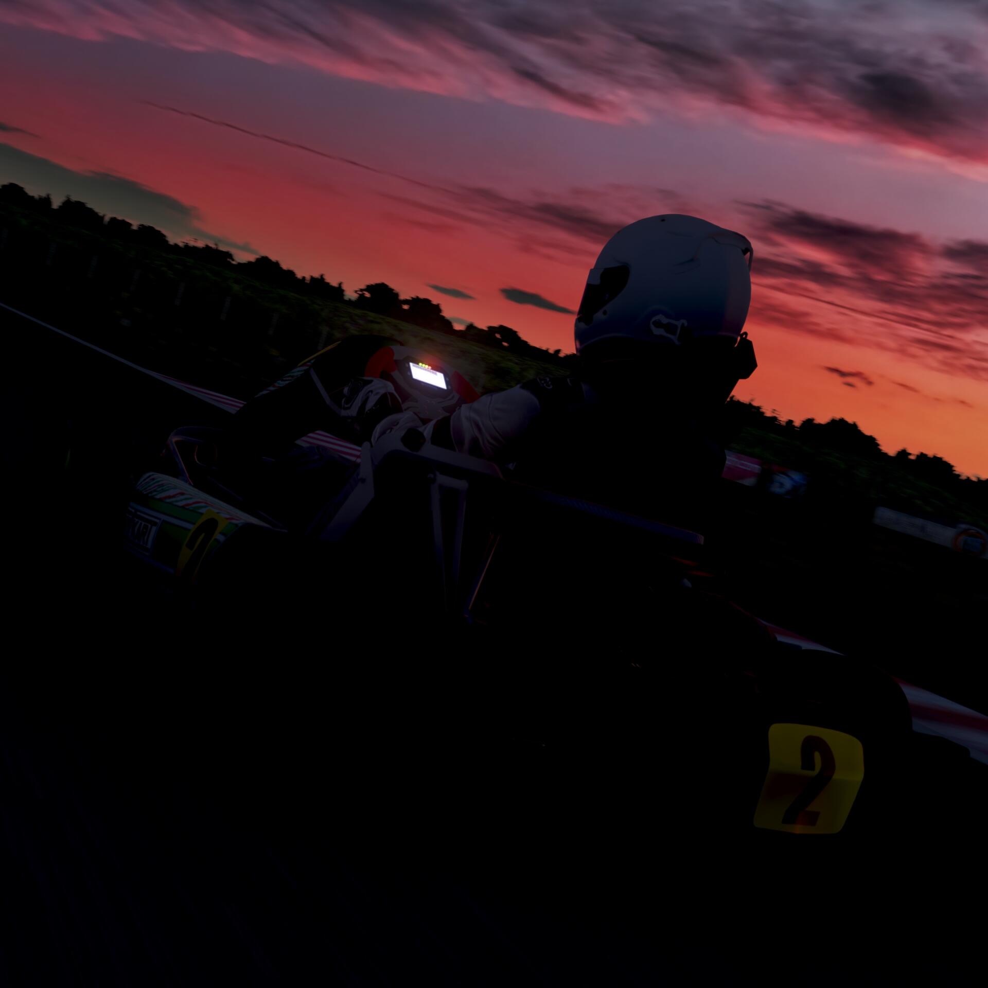 Karting At Sun-Blinding Sunset by Gt33