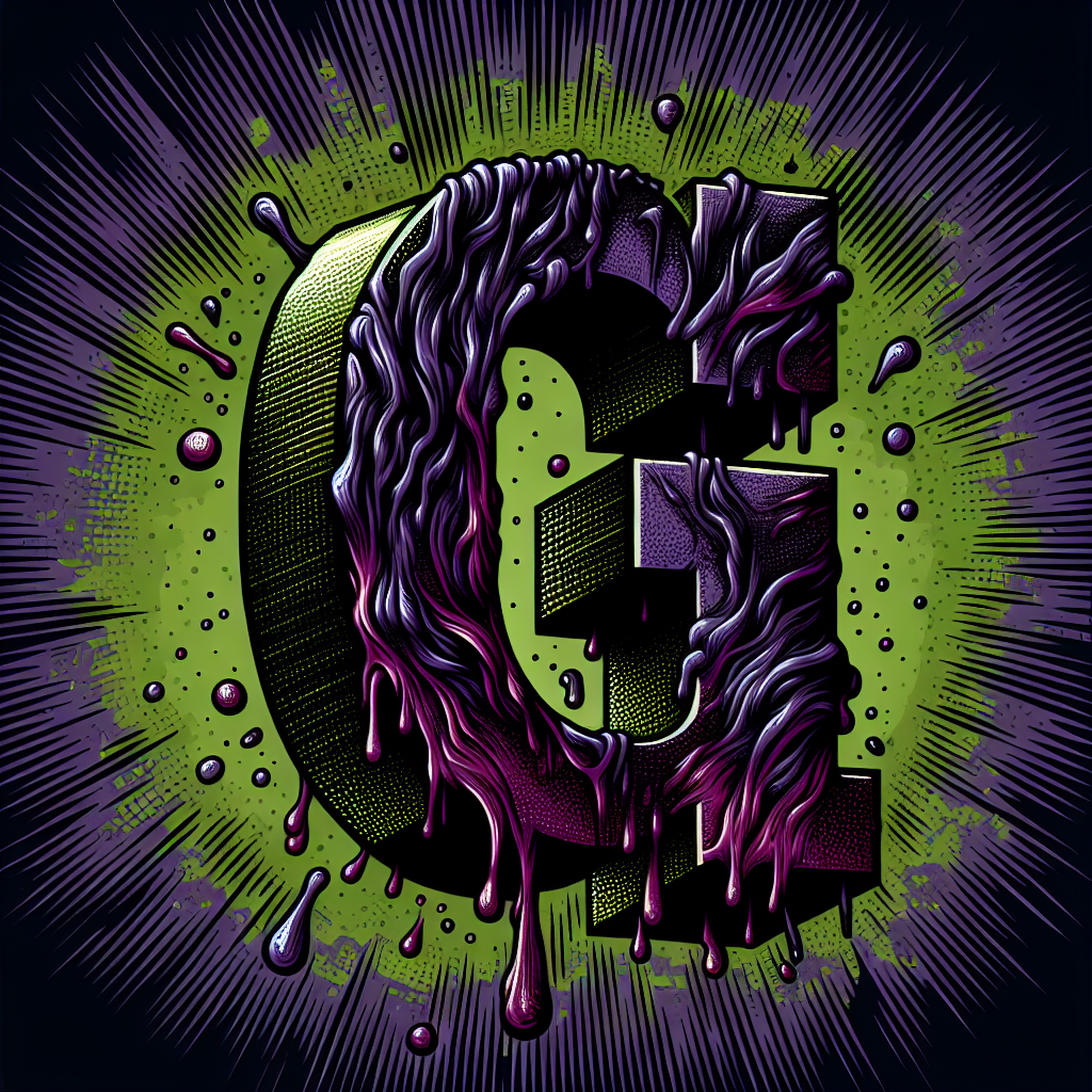 3D colorful graffiti-style letter G with dripping paint effects on a vibrant green and purple background, designed as a bold forum avatar.