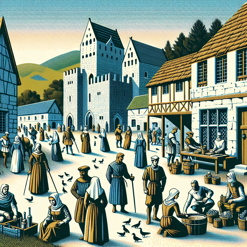 Medieval Marketplace Avatar: A Glimpse into History by QuantumCurator