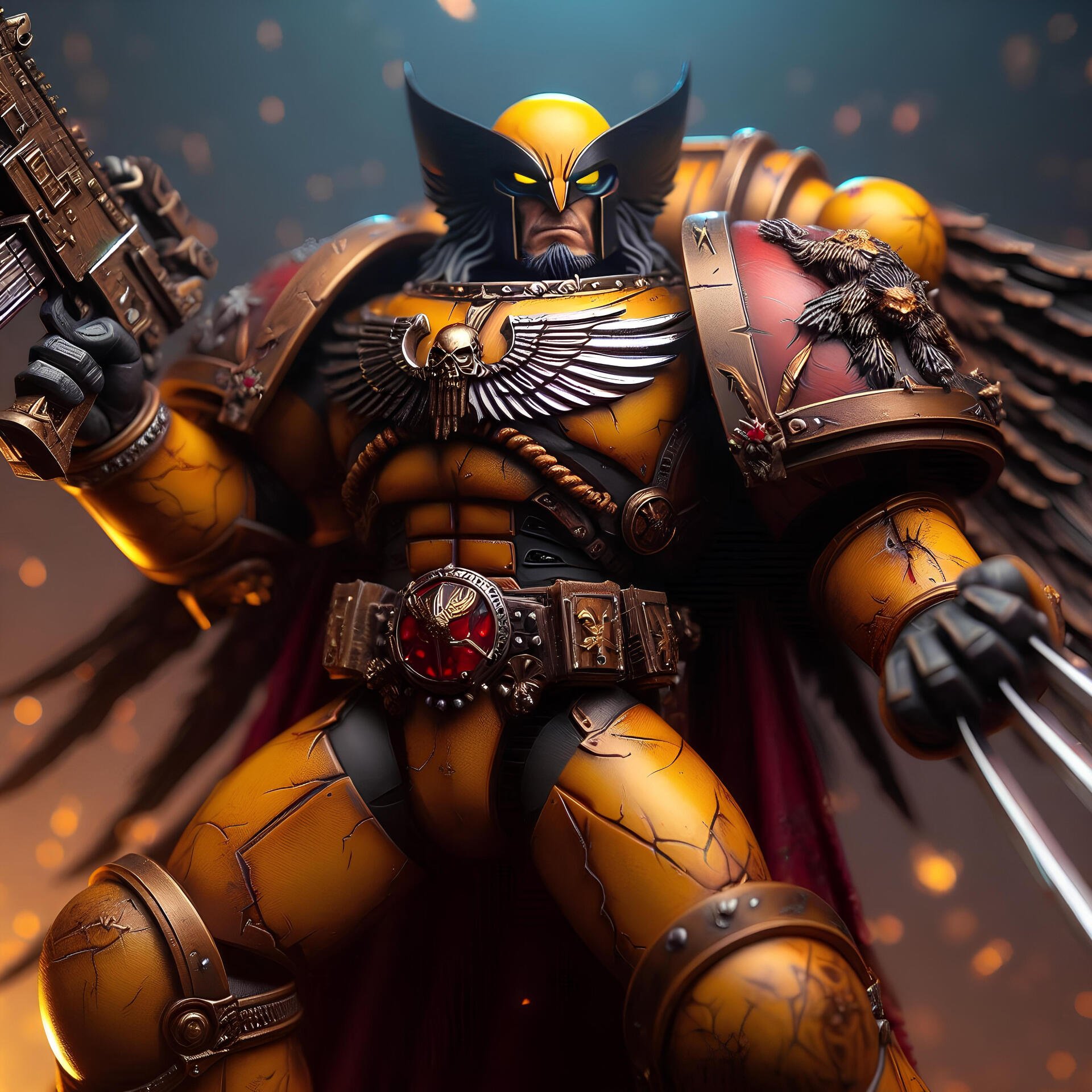 Download Digital Artwork X-Men Warhammer Wolverine PFP by HollowVices