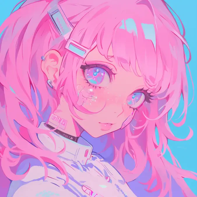 Download Pink Anime AI Art PFP