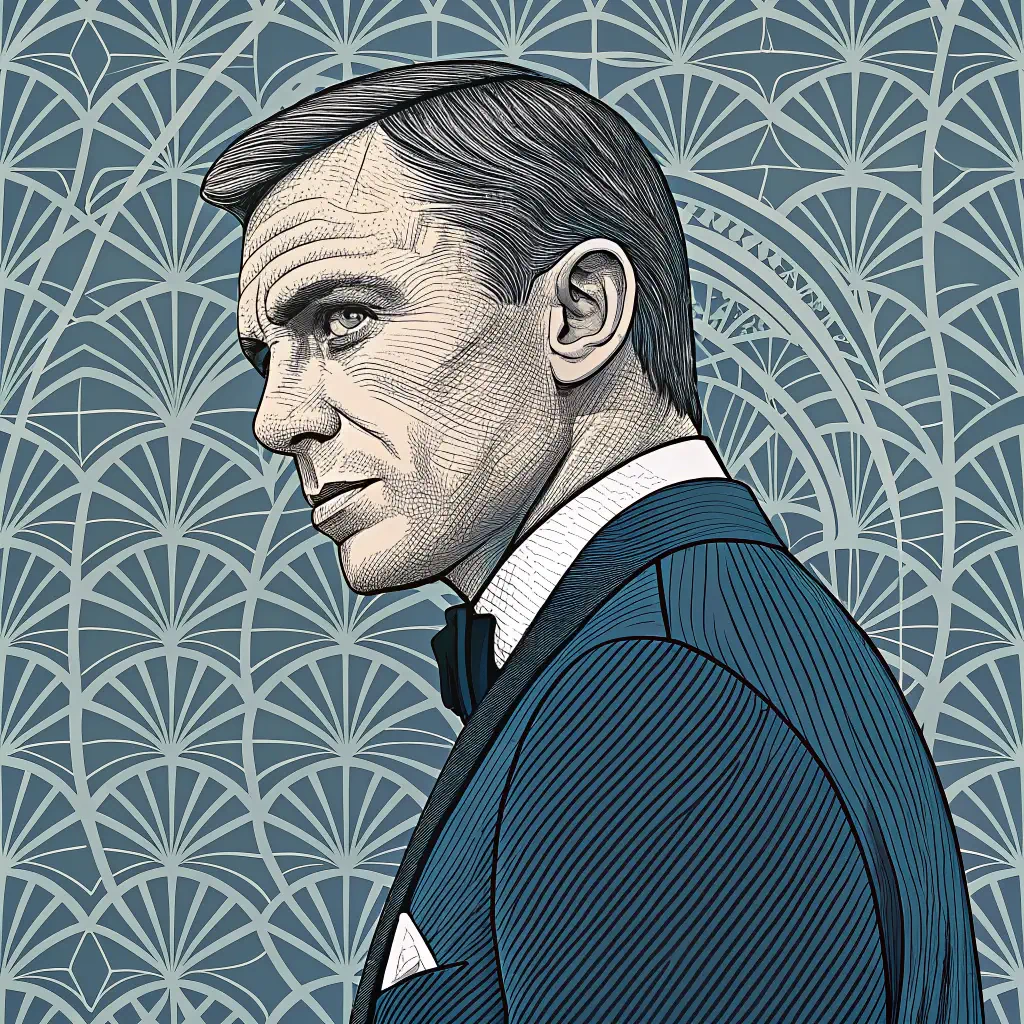 Stylized profile image of a suited man with a serious expression, serving as a forum avatar, identified with the tag 007. Features intricate, patterned background.