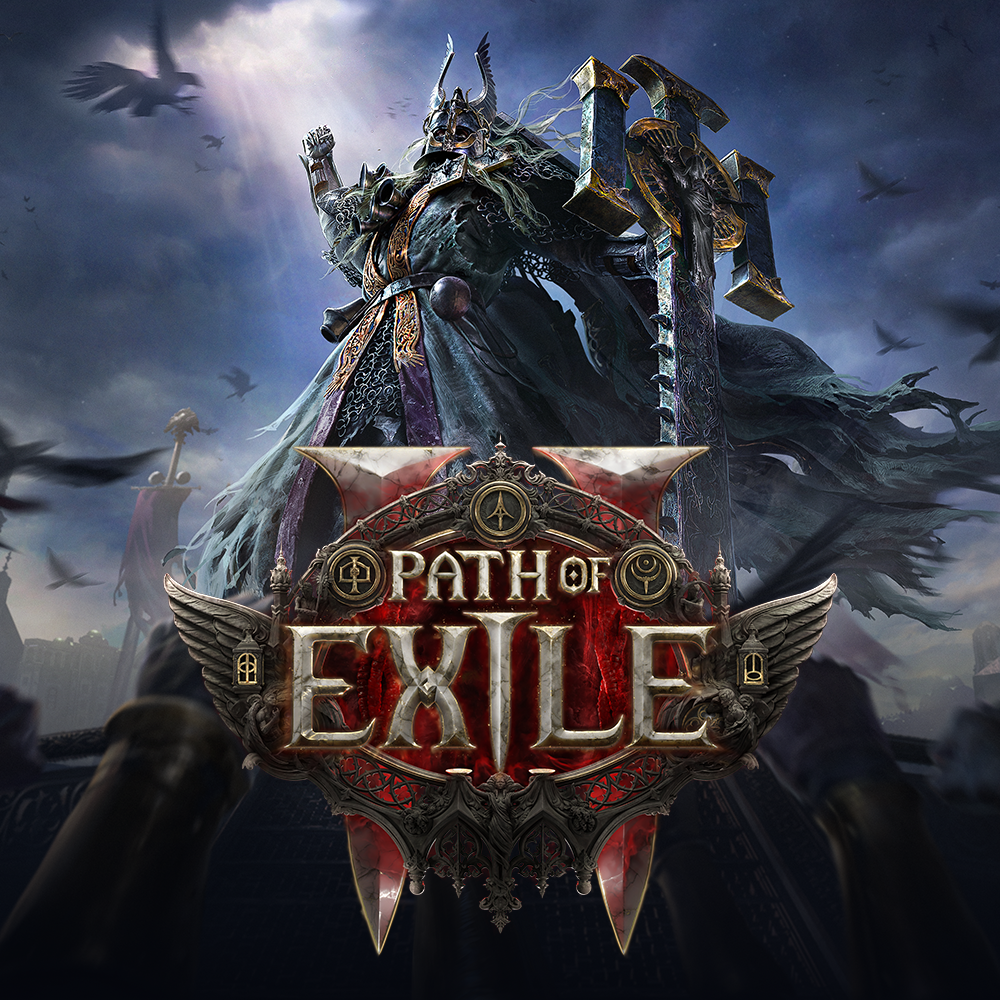 A dramatic avatar featuring a powerful figure from Path of Exile 2, set against a stormy backdrop, capturing the game's dark fantasy essence.