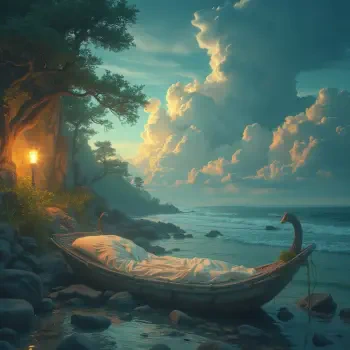 relaxing boat landscape cloud water PFP