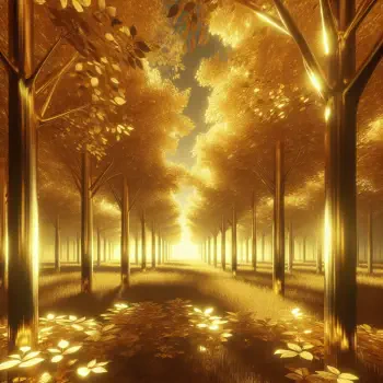 golden forest nature Autumn landscape tree PFP