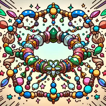 A colorful and intricate bracelet design featuring various beads and gems, adorned with sparkles, serves as a vibrant forum avatar or profile photo.
