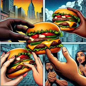 hamburger burger Comic hand food PFP