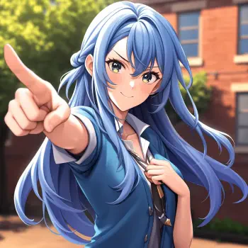 Anime anime girl blue anime PFP