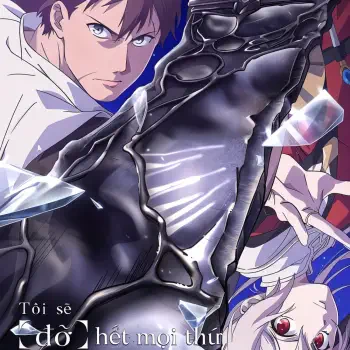 An anime-style profile image featuring characters Noor and Lynne from I Parry Everything, showcasing dramatic poses and dynamic visuals with shattered glass effects.