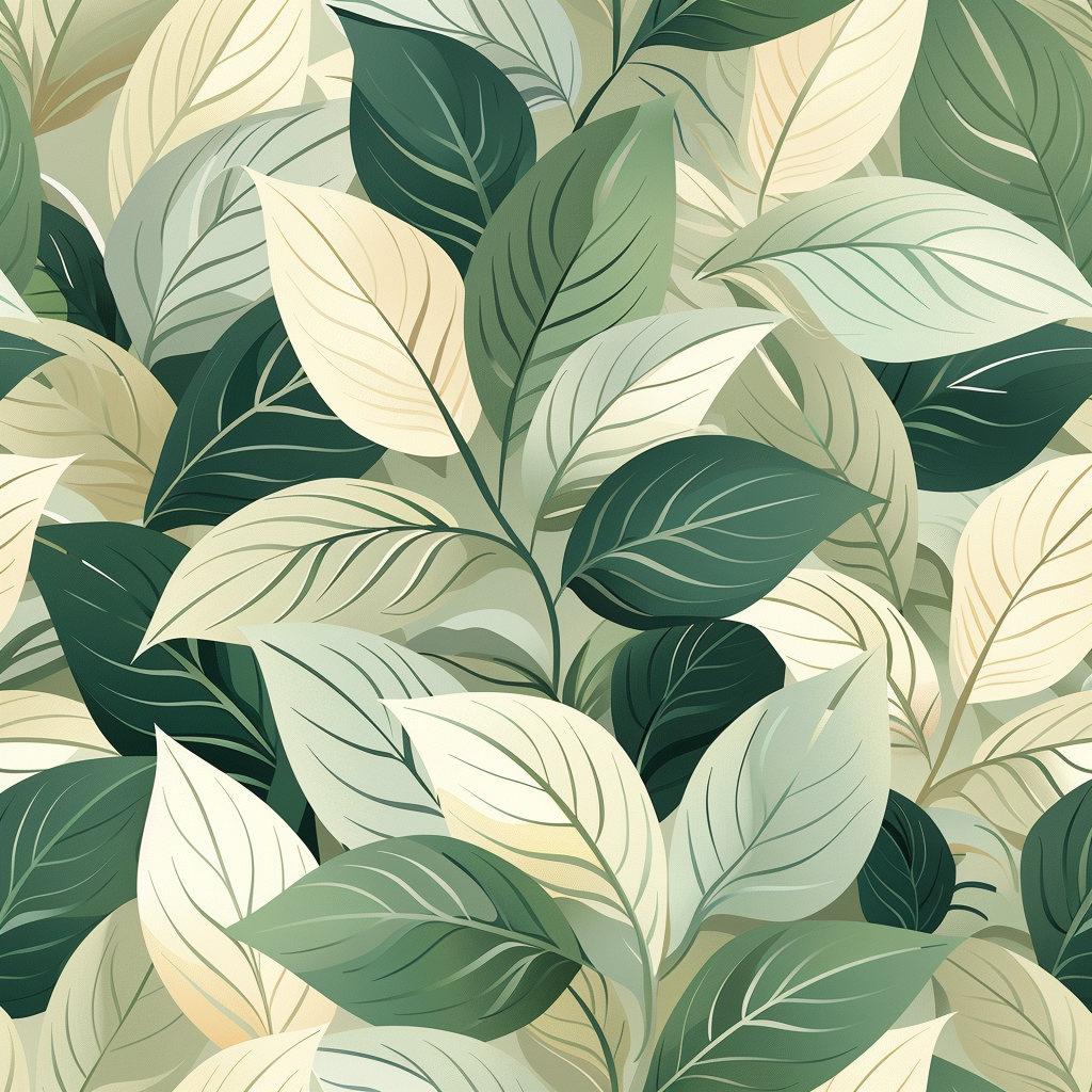 Pastel Green Leaves: A Fresh Profile Avatar by patrika