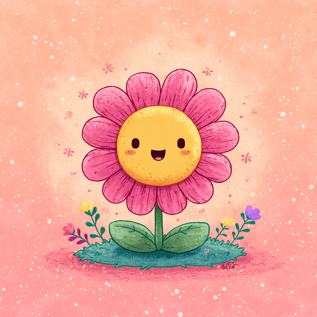 Happy Flower☆彡 Download Smiling Happy Flower PFP by robokoboto