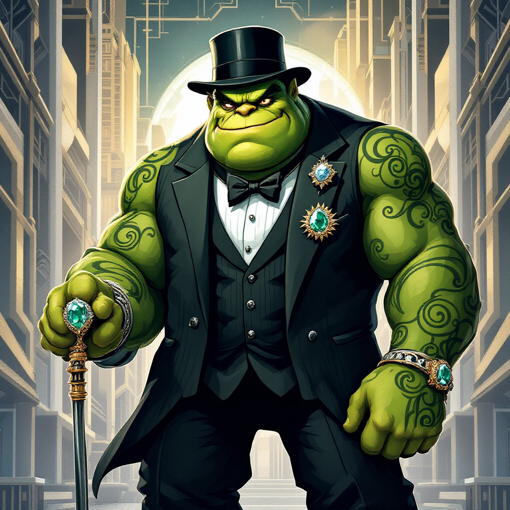 Stylish Ogre Avatar: A Strong Presence in the Forum by QuantumCurator