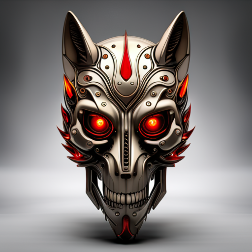 Ornate mechanical skull mask with fox-like ears, glowing red eyes and red accents, rendered as a stylized forum avatar/pfp.