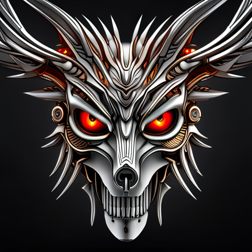 Stylized metallic wolf mask with glowing red eyes, ornate mechanical details and spiked horns, rendered as a dramatic forum avatar/profile photo.