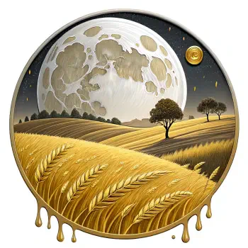 A stylized illustration of a harvest moon over golden fields, with trees silhouetted in the foreground. This nature-inspired image serves as a forum avatar.