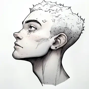 A stylized drawing of a young white boy with short, textured hair, depicted in profile. The artwork conveys a thoughtful expression, suitable for a forum avatar or profile photo.