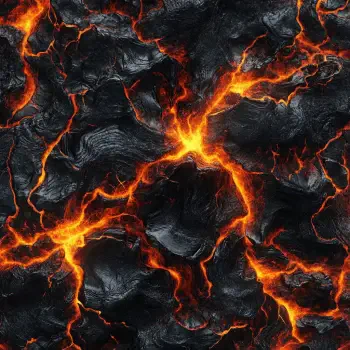 A dynamic lava pattern showcasing fiery orange cracks amidst a dark, textured background, perfect for a forum avatar or profile photo.