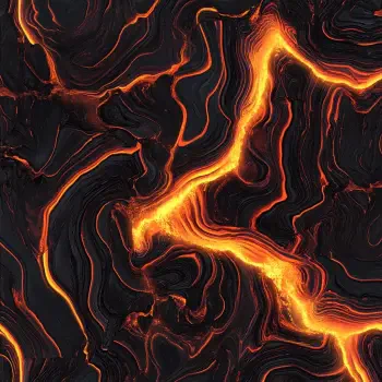Abstract image featuring a vibrant lava pattern with swirling black and fiery orange lines, creating an energetic and dynamic design, suitable for a forum avatar or profile photo.